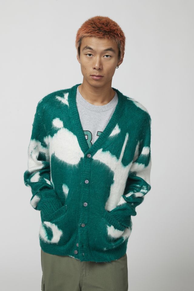 OBEY UO Exclusive Luka Splatter Cardigan | Urban Outfitters