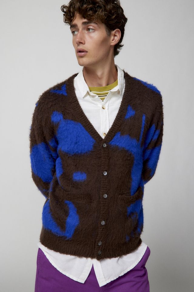 OBEY Luka Splatter Cardigan | Urban Outfitters