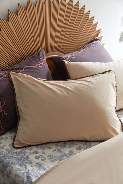 Breezy Cotton Percale Tassel Sham Set