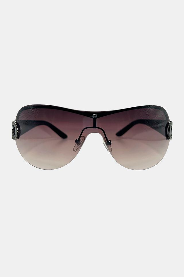 Giant Vintage Ysabel Y2K Rimless Shield Sunglasses #1