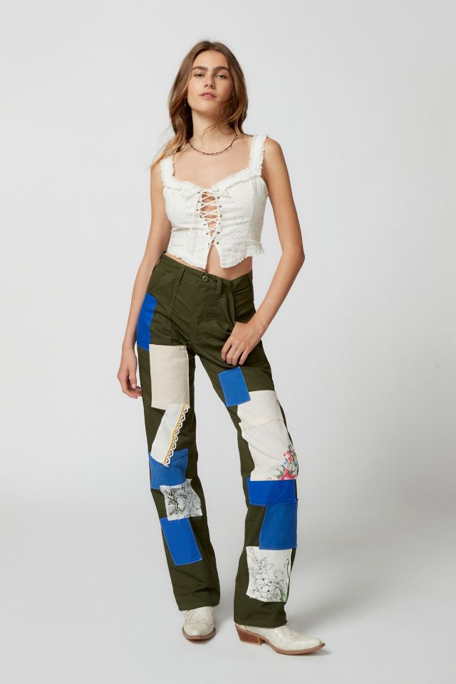 Urban Renewal Remade Embroidered Patched Baker Pant #2
