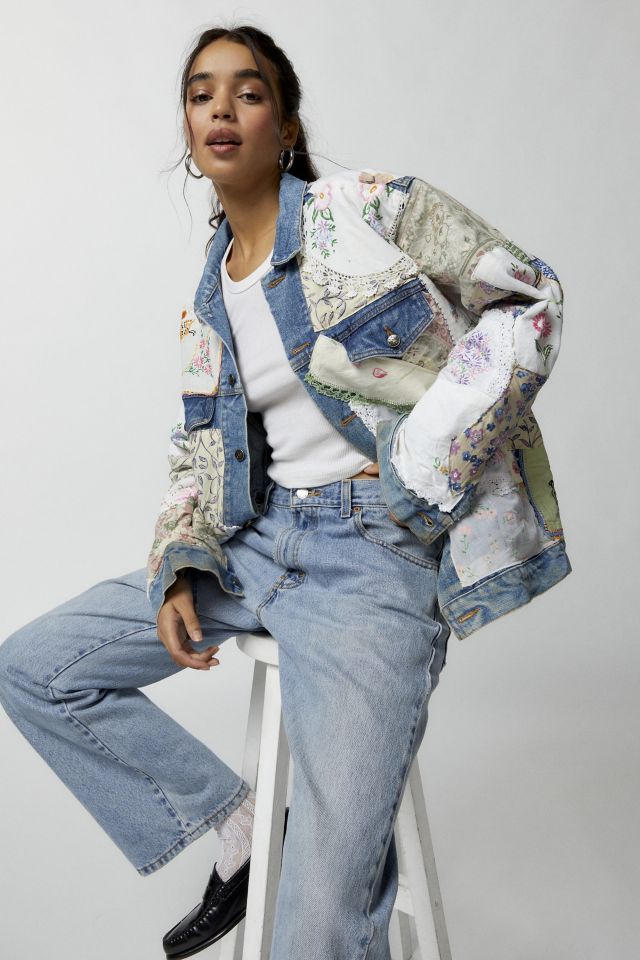 Urban outfitters outlet denim fur jacket