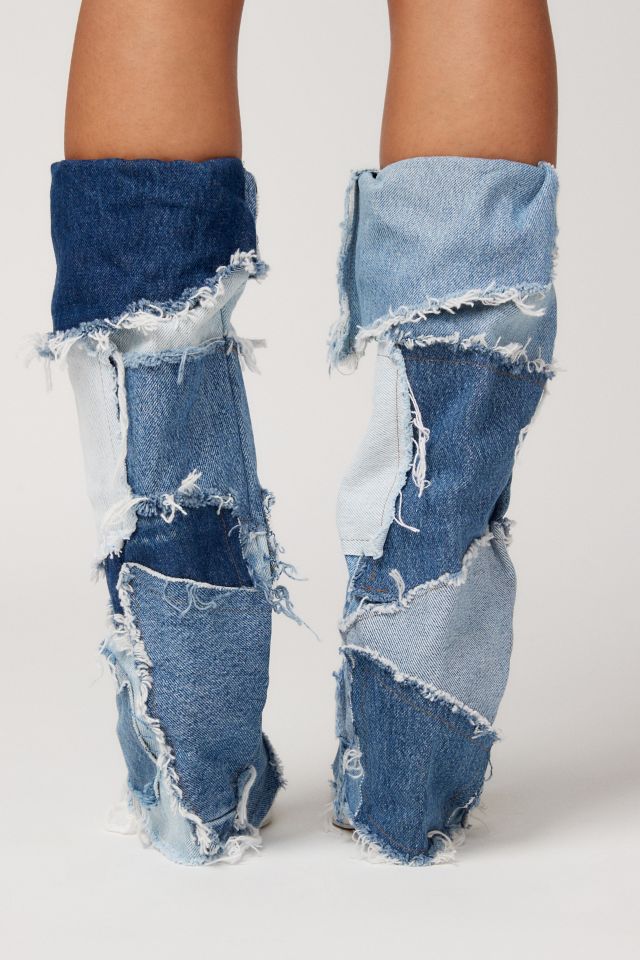 Urban Renewal Remade Patchwork Denim Leg Warmer #3