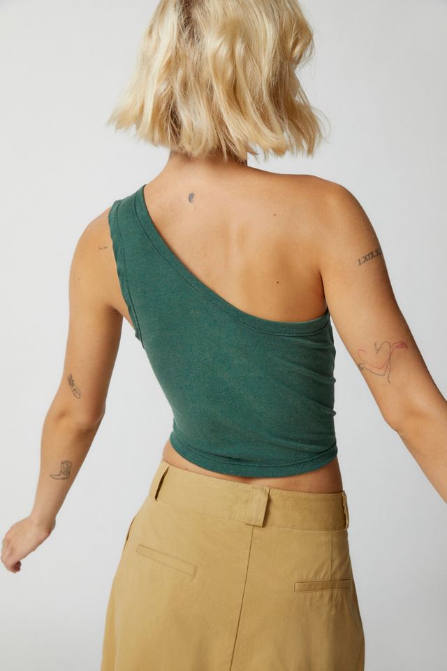 Urban Renewal Remade One Shoulder Animal Tank Top | Urban Outfitters Canada