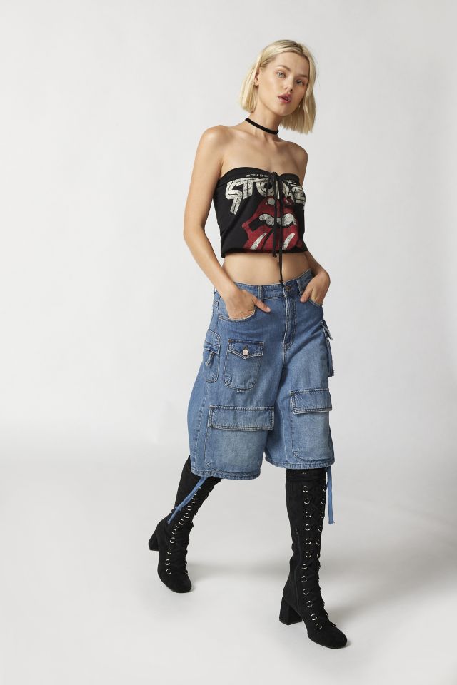 Urban Renewal Remade Music Drawstring Tube Top #1