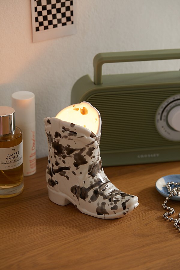 Paddywax Cowboy Boot 6 oz Candle In Black At Urban Outfitters