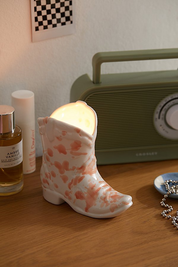 Paddywax Cowboy Boot 6 oz Candle In Pink At Urban Outfitters