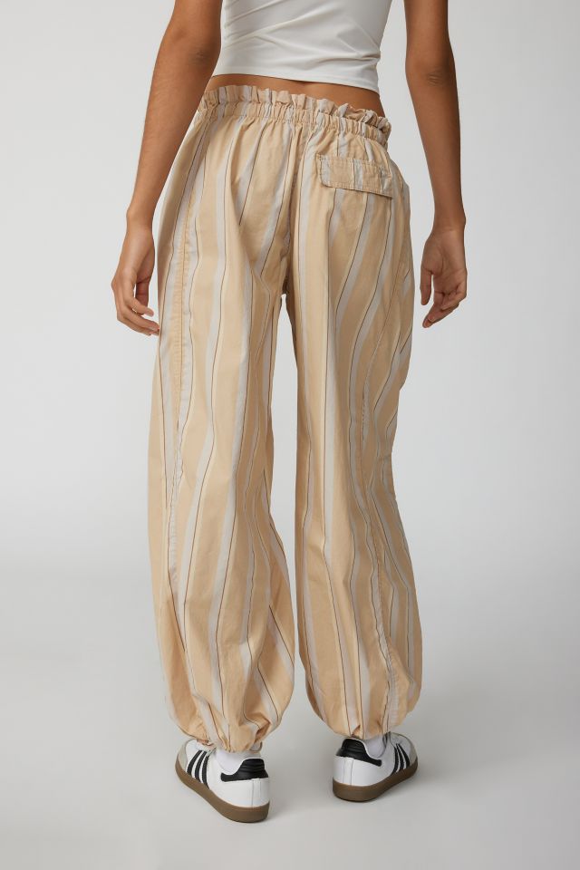 ASOS Wide Balloon Pants In Stone in Natural for Men