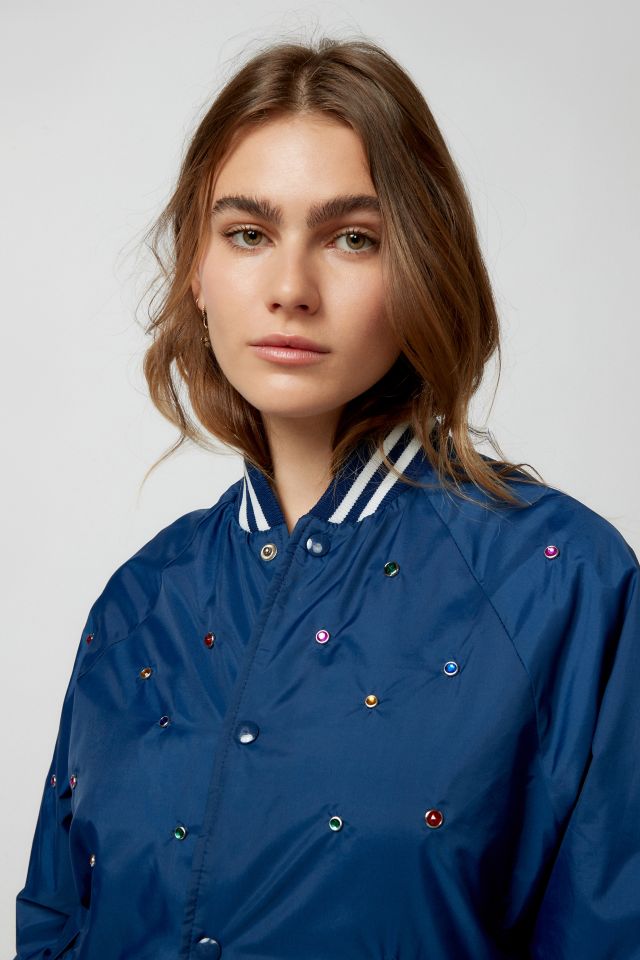 Urban Renewal Remade Rhinestone Baseball Jacket #3