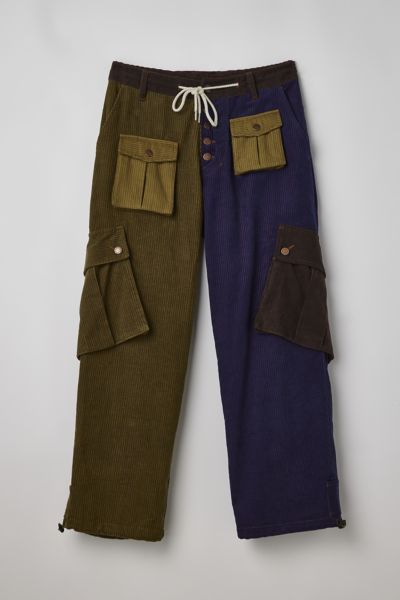 Fried Rice Cord Cargo Pant In Green