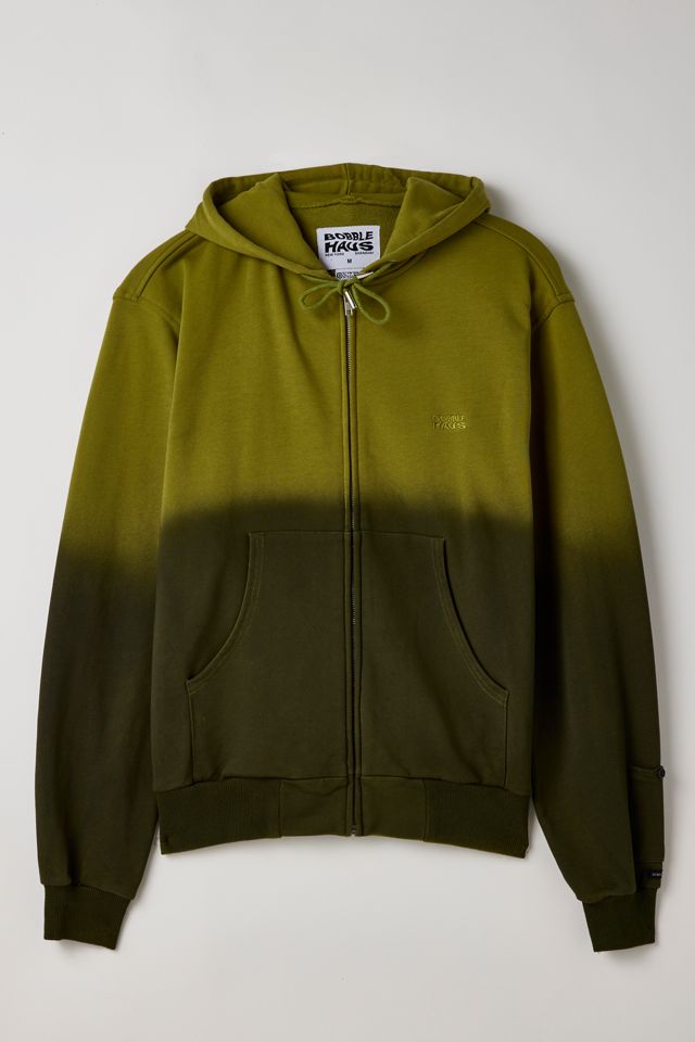BOBBLEHAUS Recycled Cotton Ombre Full Zip Hoodie Sweatshirt BOBBLEHAUS Recycled Cotton Ombre Full Zip Hoodie Sweatshirt