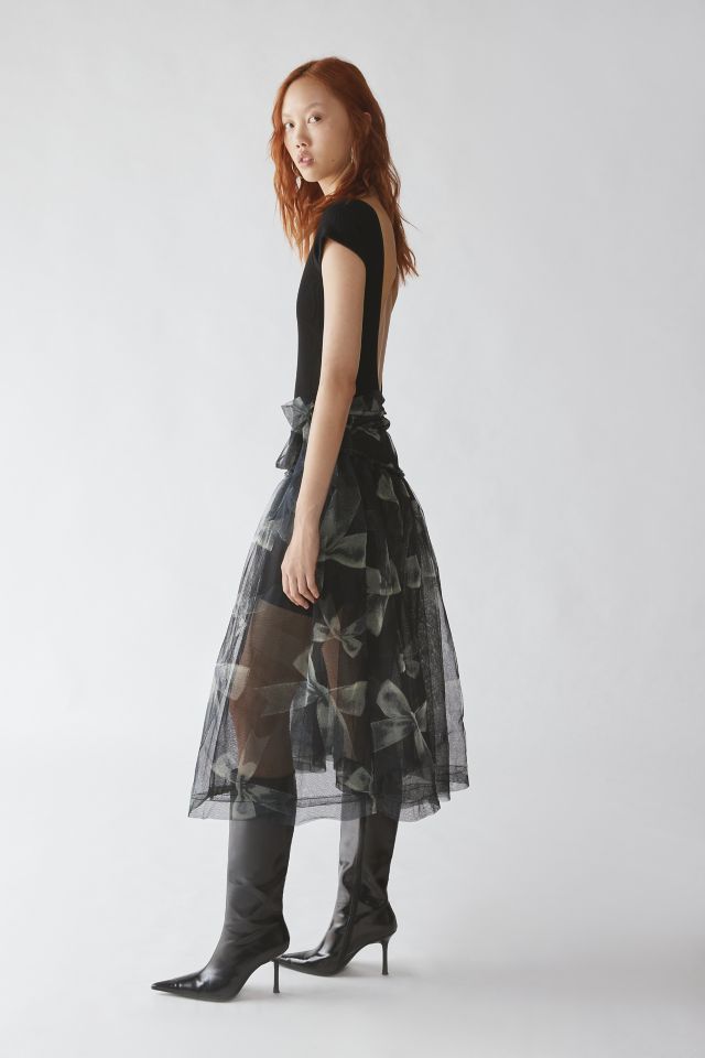 UO Brielle Sheer Midi Skirt #2