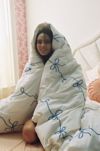 Lacey Bows Femme Embroidered Duvet Cover