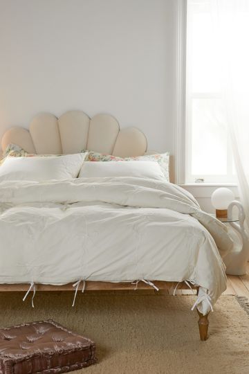Breezy Cotton Percale Tassel Duvet Cover