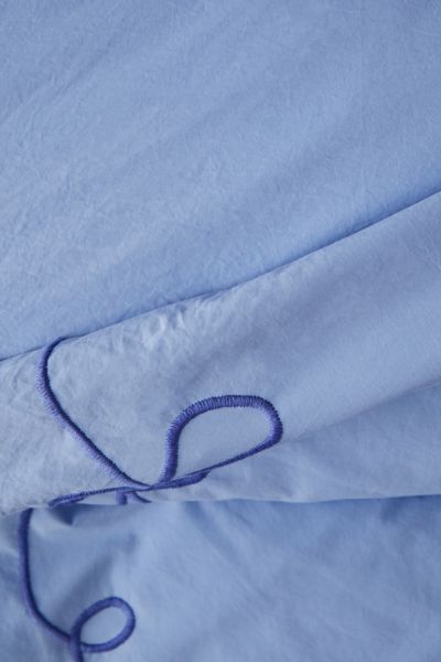 Lacey Bows Femme Embroidered Duvet Cover