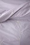 Lacey Bows Femme Embroidered Duvet Cover