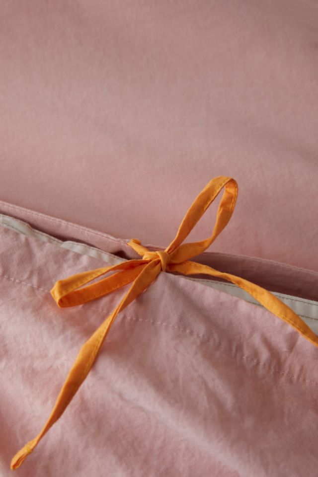 Lacey Bows Femme Embroidered Duvet Cover