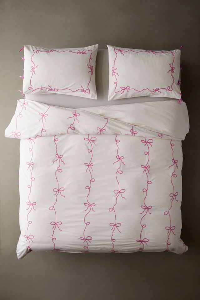 Lacey Bows Duvet Cover | Urban Outfitters