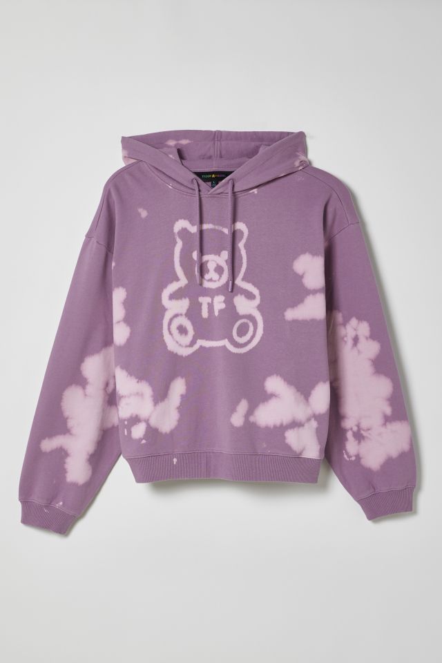 Teddy Fresh Bleach Graphic Hoodie Sweatshirt