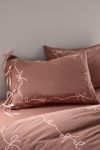 Lacey Bows Embroidered Sham Set