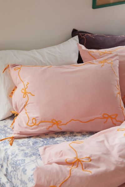 Set of 2 Pillowcases / Pillow Shams / Large Monogram – JuliaEmbroidery