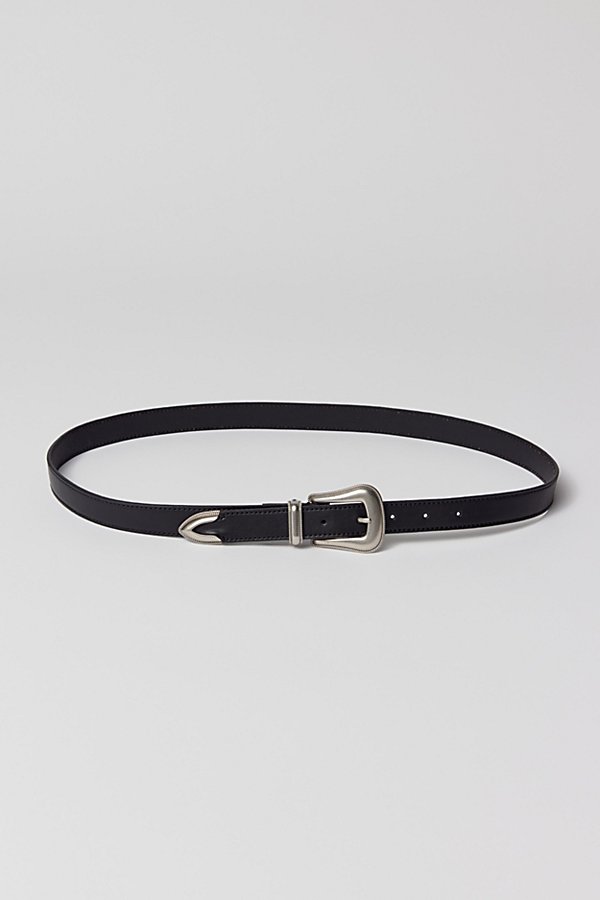 Urban Outfitters Western Buckle Belt In Black, Men's At