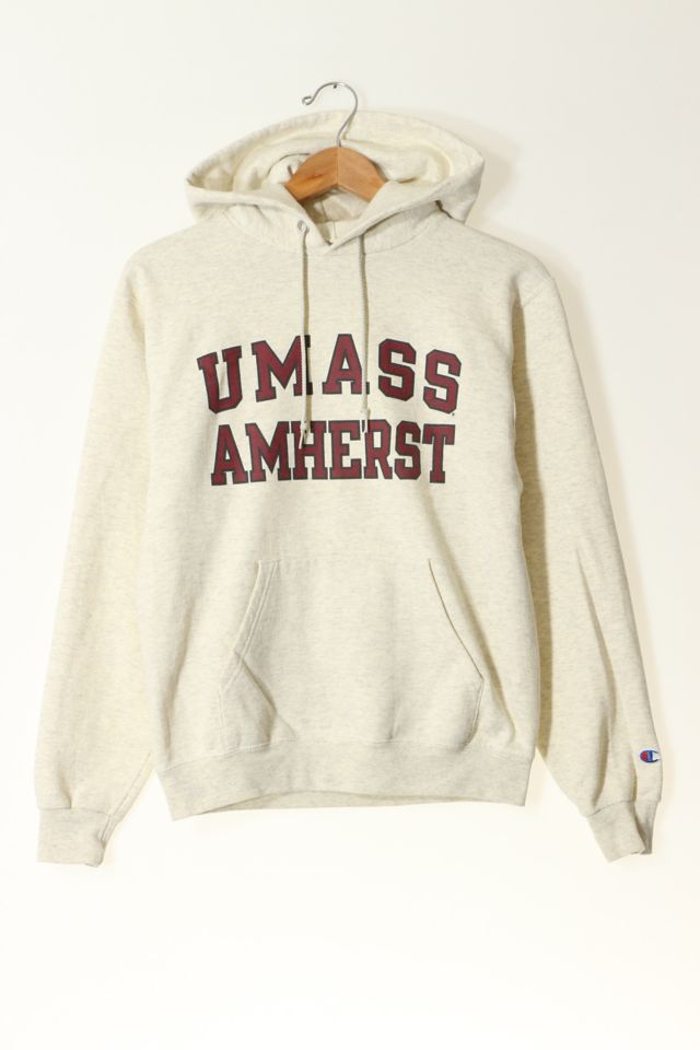 Vintage Champion University of Massachusetts Amherst Hooded Pullover Sweatshirt