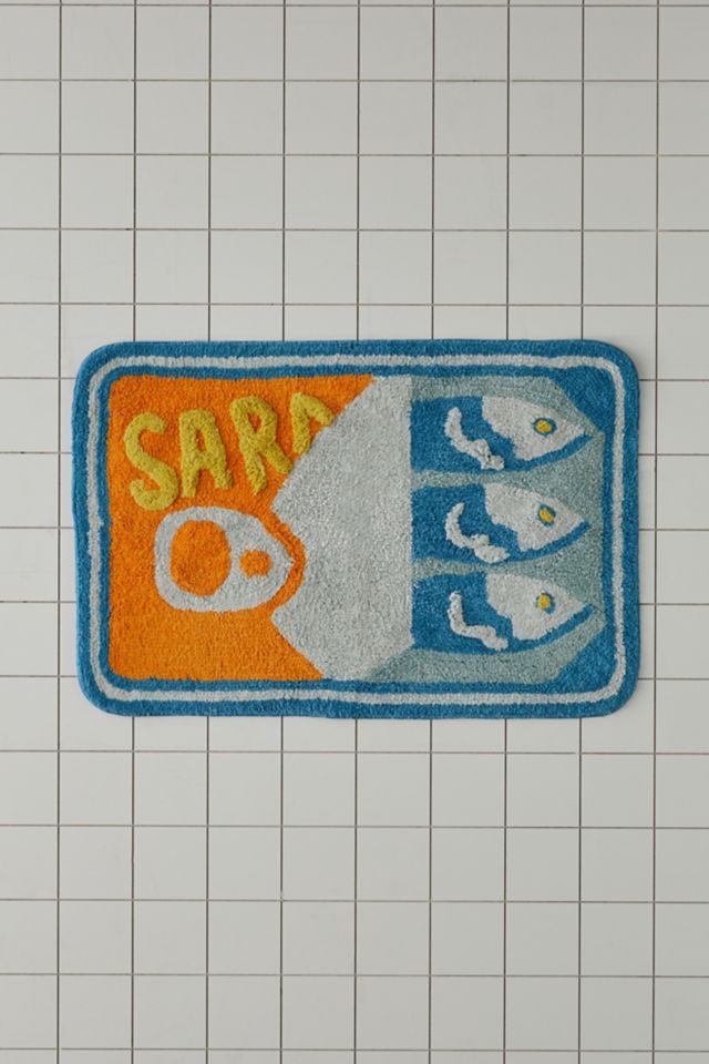 Sardine Tin Plush Tufted Bath Mat #1