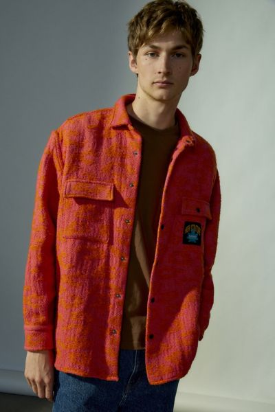 PAS DE MER HIGH COUTURE OVERSHIRT TOP IN ORANGE AT URBAN OUTFITTERS
