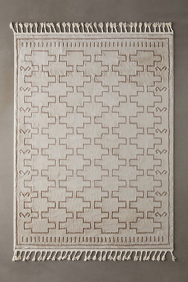 Urban Outfitters Modern Tile Pattern Tufted Rug