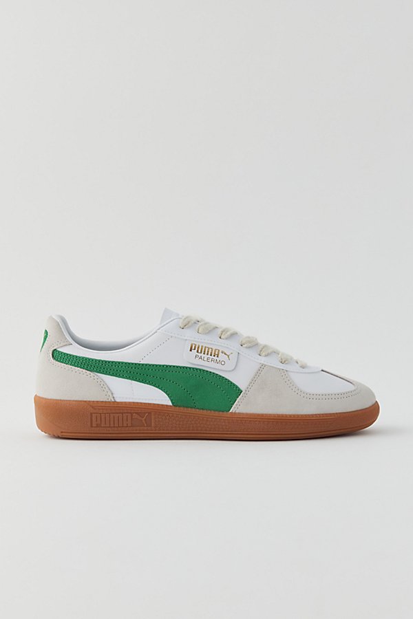 Shop Puma Palermo Leather Sneaker In Green, Men's At Urban Outfitters