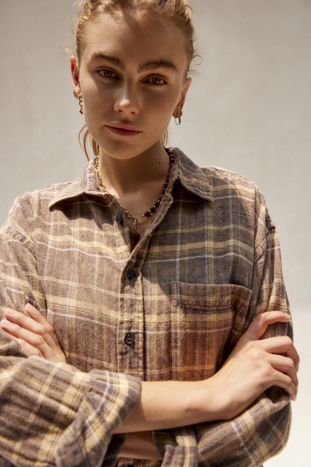 Chemise en flanelle délavée à l'acide Urban Renewal Vintage #3
