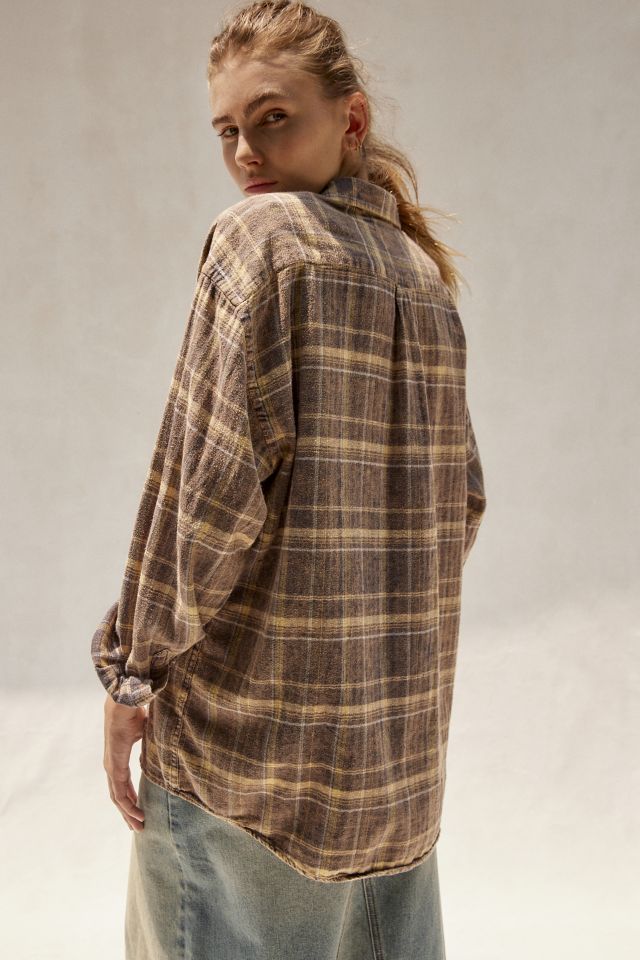 Chemise en flanelle délavée à l'acide Urban Renewal Vintage #4