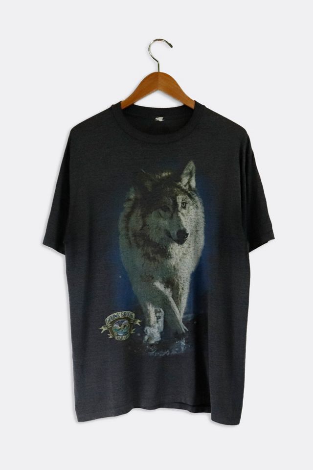 Vintage Goose Brook Trail Gear Wolf T Shirt | Urban Outfitters