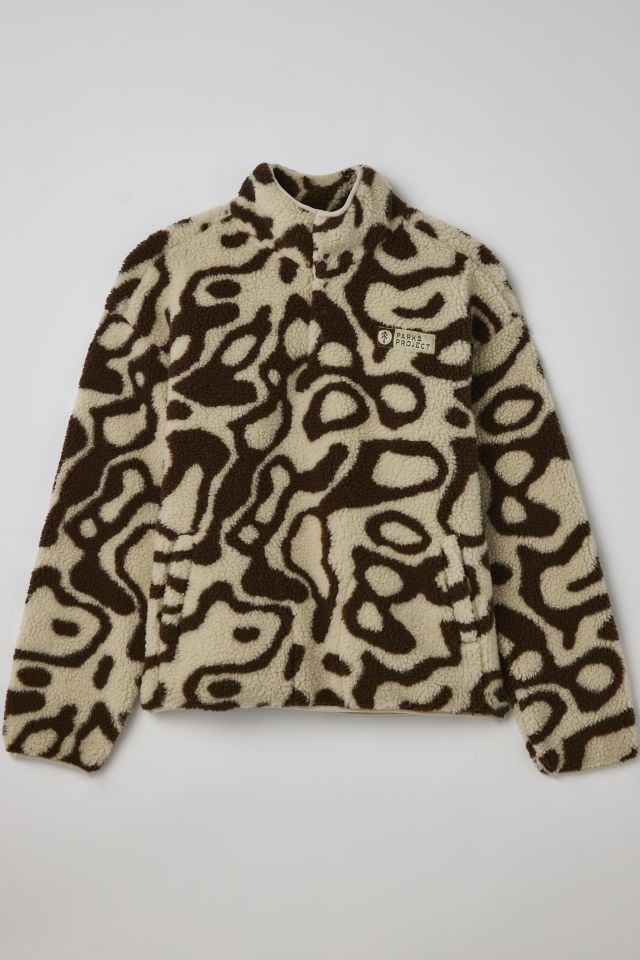 Patterned Fleece Sweatshirt