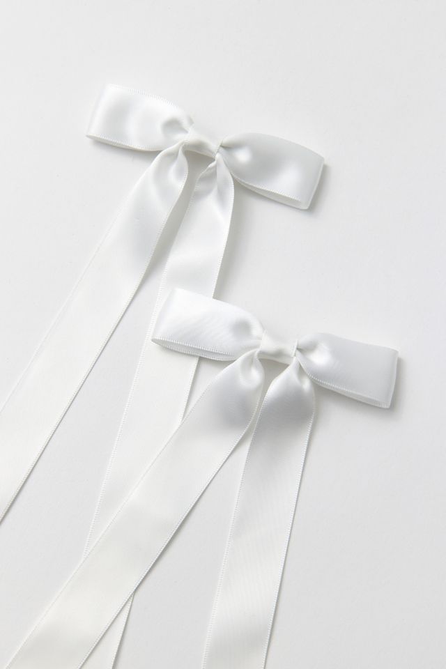 Ensemble de 2 Barrettes à Nœud en Satin pour Cheveux #2