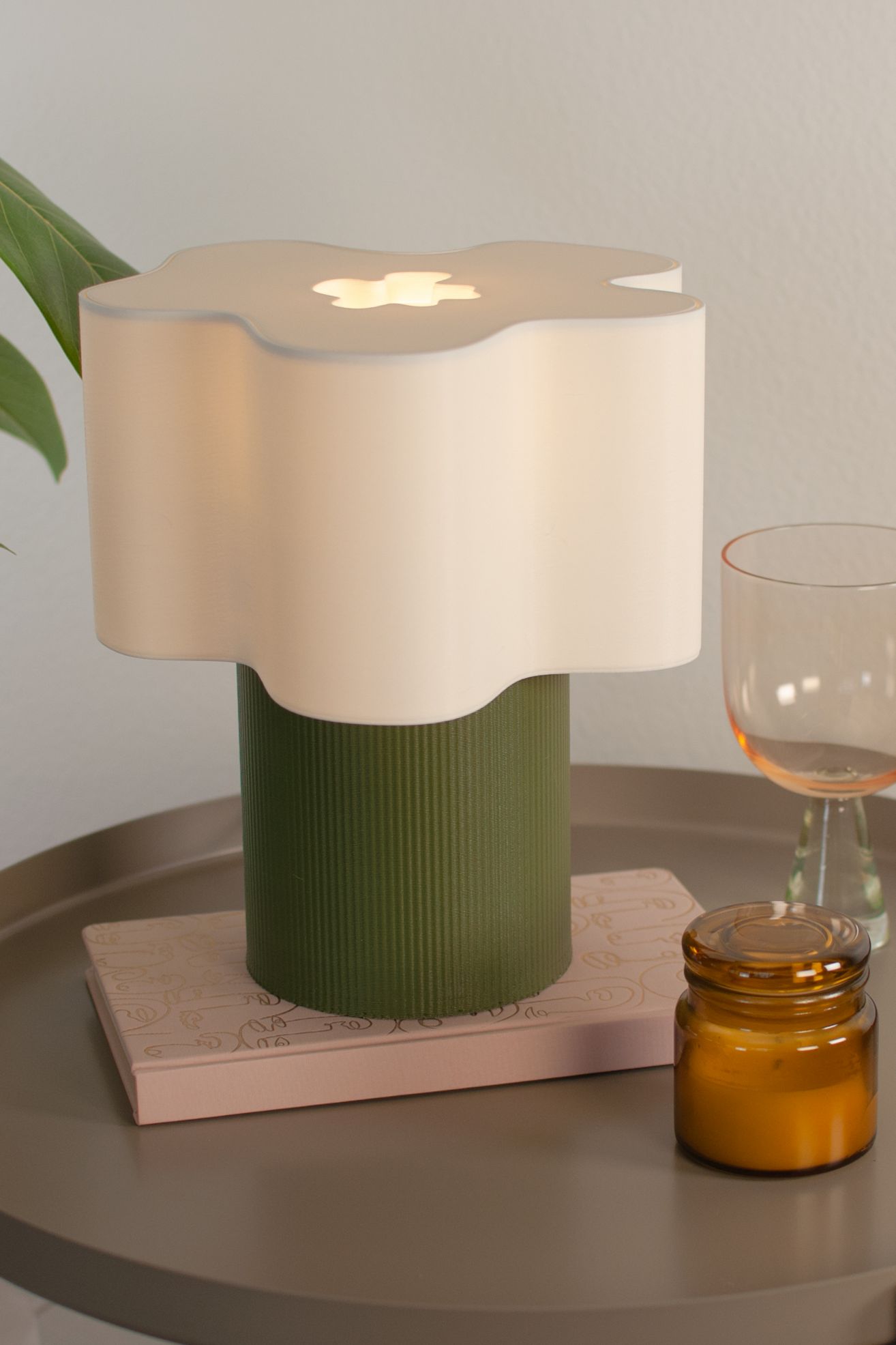Honey & Ivy Mila Table Lamp - Olive, Regular, ONE SIZE