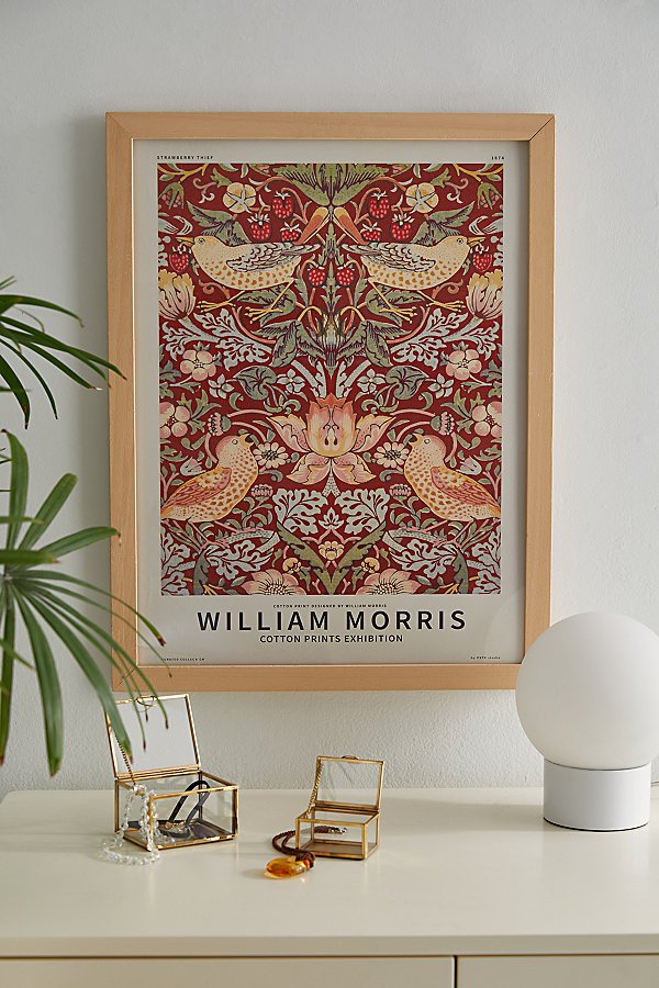 Pstr Studio William Morris Strawberry Thief Art Print At Urban Outfitters In Multi