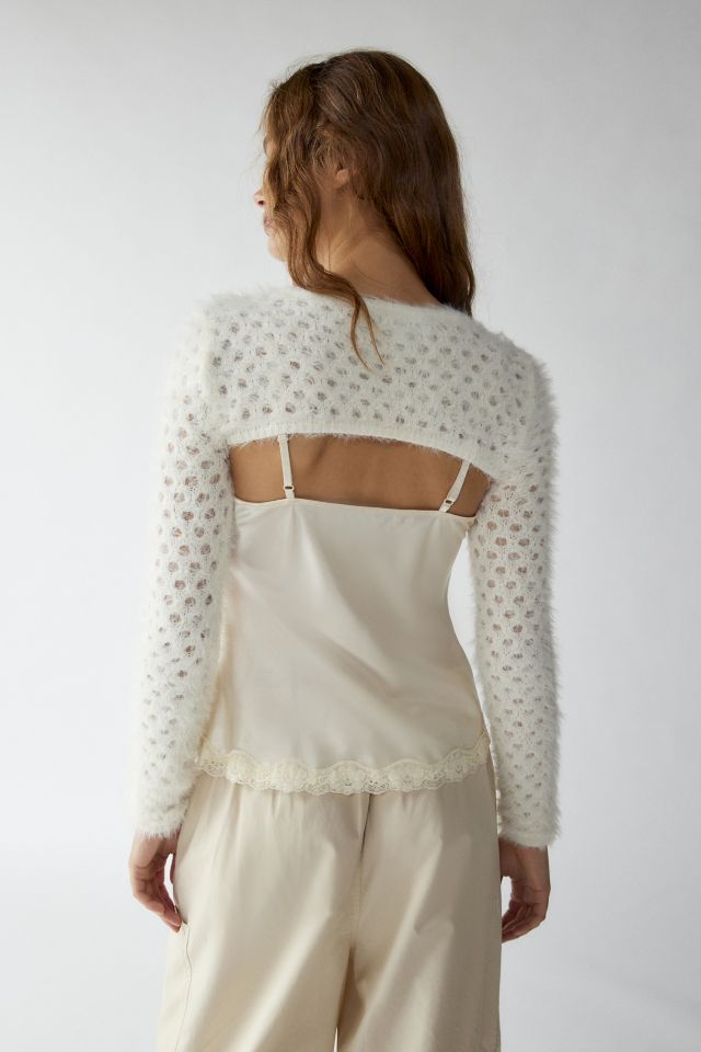 UO Whitney Fuzzy Shrug Sweater #3
