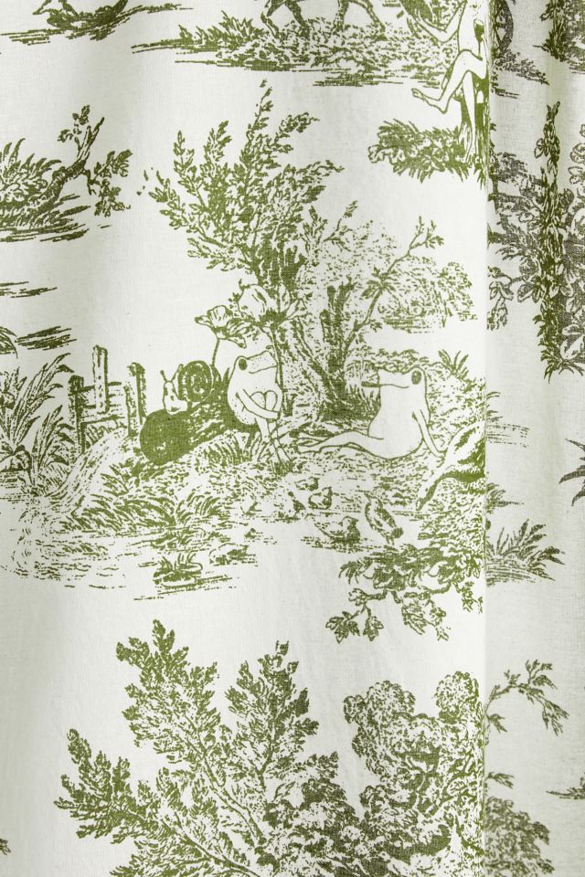 Frog Toile Shower Curtain Urban Outfitters