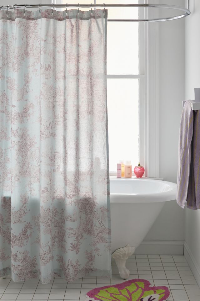 Frog Toile Shower Curtain