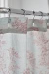 Frog Toile Patterned Shower Curtain