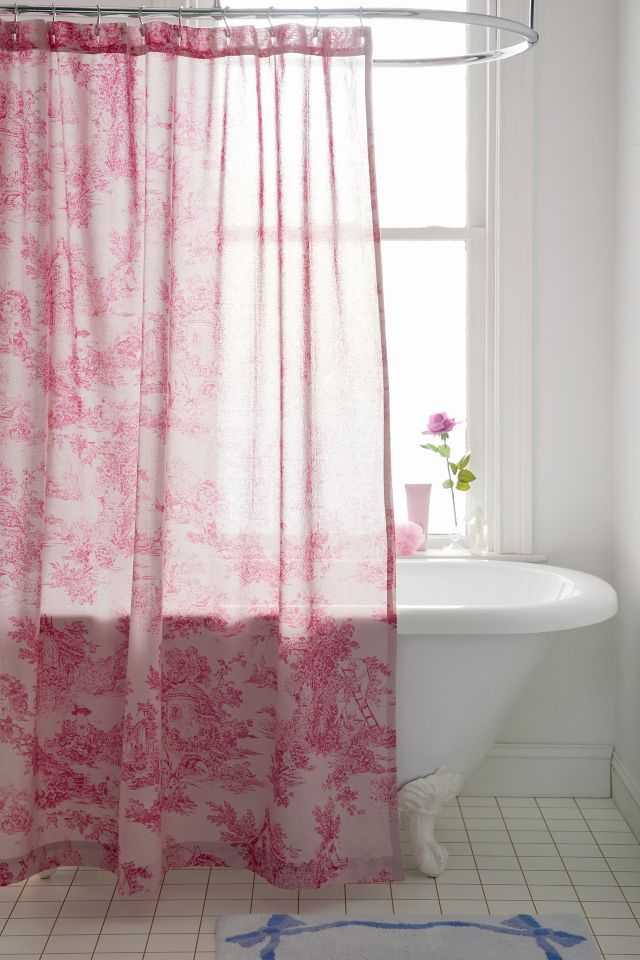 Toile on sale shower curtain