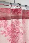 Berry Stripe Patterned Shower Curtain