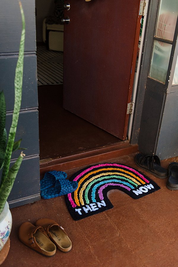 Third Drawer Down X Adam Jk 'then Now' Floor Rug In Black At Urban Outfitters In Black Multi