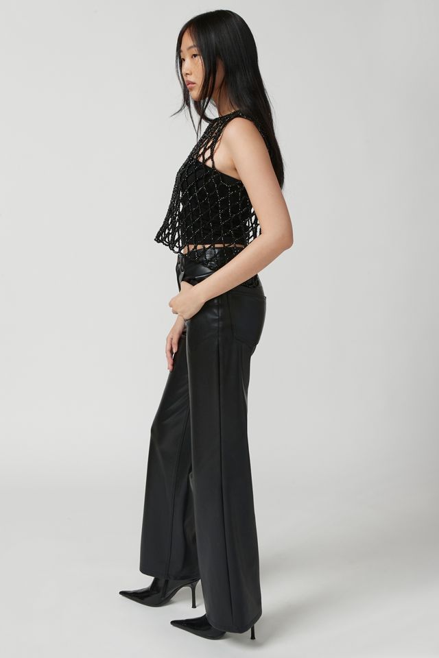 Beaded Open-Back Top | Urban Outfitters