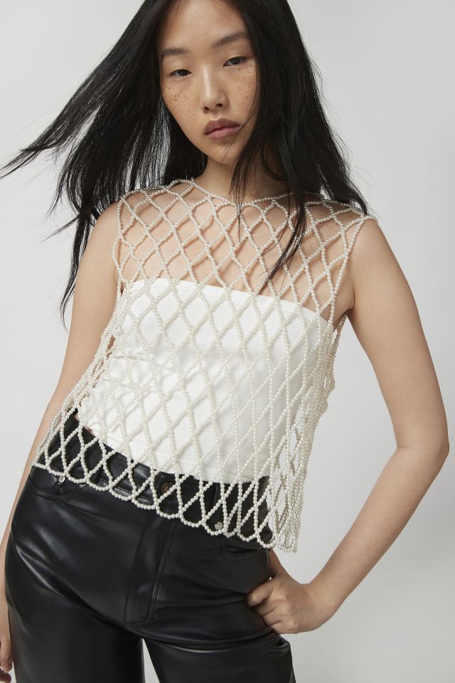 Pearled Open Bust Top -  Canada