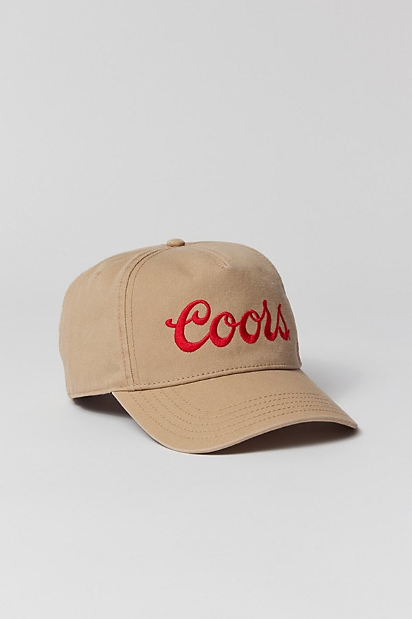 Urban Outfitters Coors Script Logo Hat In Khaki, Men's At