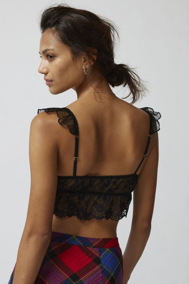 Out From Under Kiss Kiss Sheer Lace Triangle Bralette | Urban Outfitters  Singapore - Clothing, Music, Home & Accessories