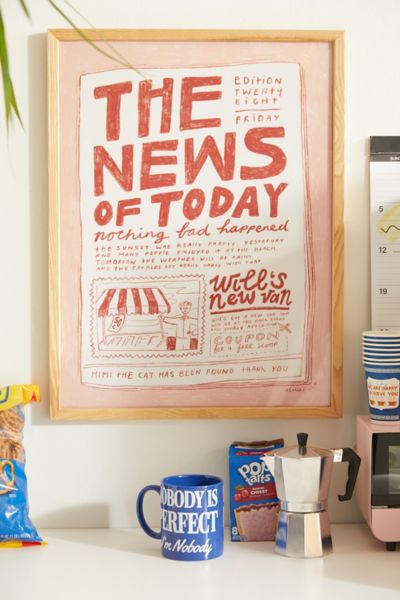 Urban Outfitters Pstr Studio Anouk The News Of Today Art Print At